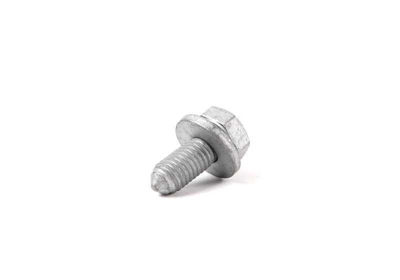 Tornillo hexagonal con arandela OEM 33326760345 para BMW E46, E83. Original BMW.