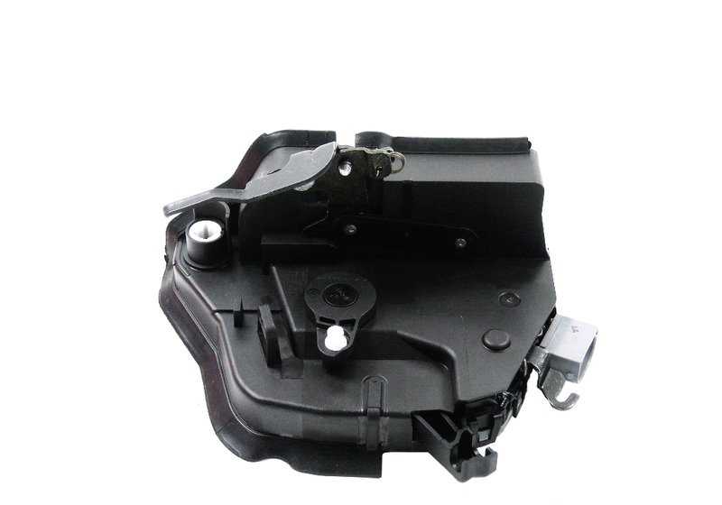 Cerradura de resorte giratorio con mecanismo de regulación izquierdo OEM 51218208711 para BMW Serie 3 E46 (1998-2006). Original BMW.