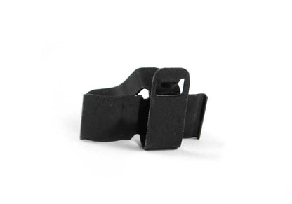 Left clamp for BMW series 1 E87, E87N, F20, F20N, F21, F21N, Series 3 E36, I01, I01N, X1 E84, F48, F48N, X2 F39, U10, MINI F55, F55N, F56, F56E, F56F, F56N , F66, R58 (OEM 51438146709). BMW original