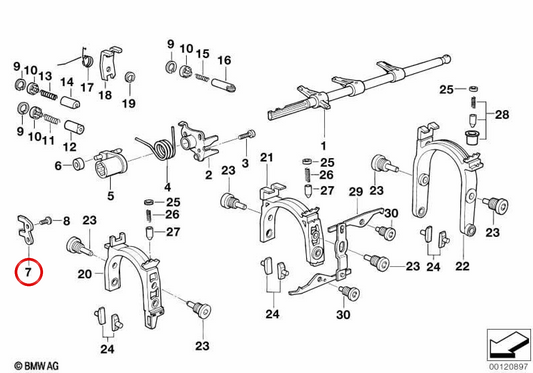 Shavet OEM 23315A5d855 per BMW E36, E46, E34, E39, E32, E38, E53. BMW originale.