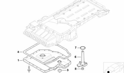 OEM OIL CUTTER 11131702891 FOR BMW 5 E34 530I (Models with M60 Motor, Manual/Automatic, Rear Traction, 1992-1996). Original BMW.