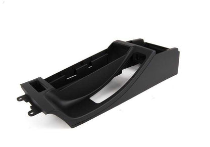 Consola apoyabrazos central OEM 51168218305 para BMW Serie 3 E46 (1997-2006). Color negro. Original BMW.