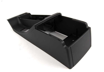 Consola apoyabrazos central OEM 51168218305 para BMW Serie 3 E46 (1997-2006). Color negro. Original BMW.