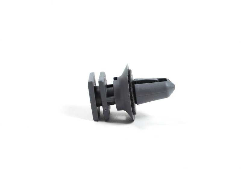 Clip gris pour la série BMW 1 F52, série 2 F45, F46, série 5 F07, F10, F11, F18, F90, G30, G31, G38, série 6 F06, F13N, G32, X1 F48, F49, X2 F39, X5 E53 , Z4 E85, E86, G29 et Mini F54, F55, F56, F60 (OEM 51478262533). BMW d'origine.