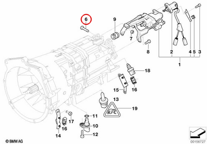 Vite esagonale OEM 23412282259 per BMW E46. BMW originale.