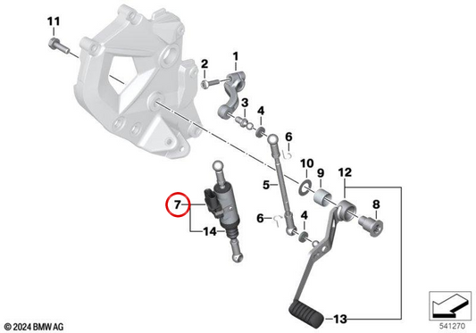 Pro-Schaltassistent OEM 23418522869 für BMW F 750 GS, F 800 GS, F 850 GS, F 900 GS, F 850 GS Adventure, F 900 GS Adventure, F 900 R, F 900 XR... und mehr Original BMW Motorrad