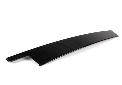 Embellecedor marco ventana puerta delantera izquierda OEM 51332695283 para BMW E46 (todos los modelos compatibles). Acabado negro brillante. Original BMW.