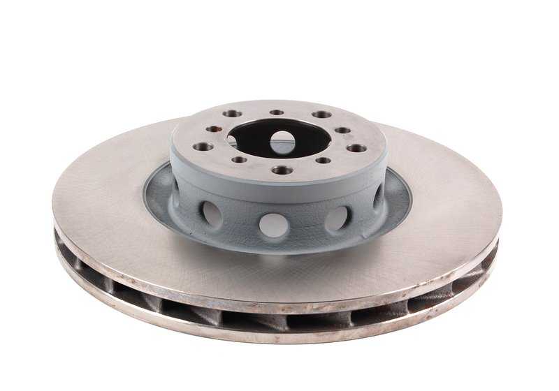 Disco de freno ventilado delantero derecho OEM 34112229528 para BMW E60, E61, E63, E64, E65, E66, E67, E70, E71, E72, E82, E83, E84, E85, E86, E87, E88, E89. Original BMW.