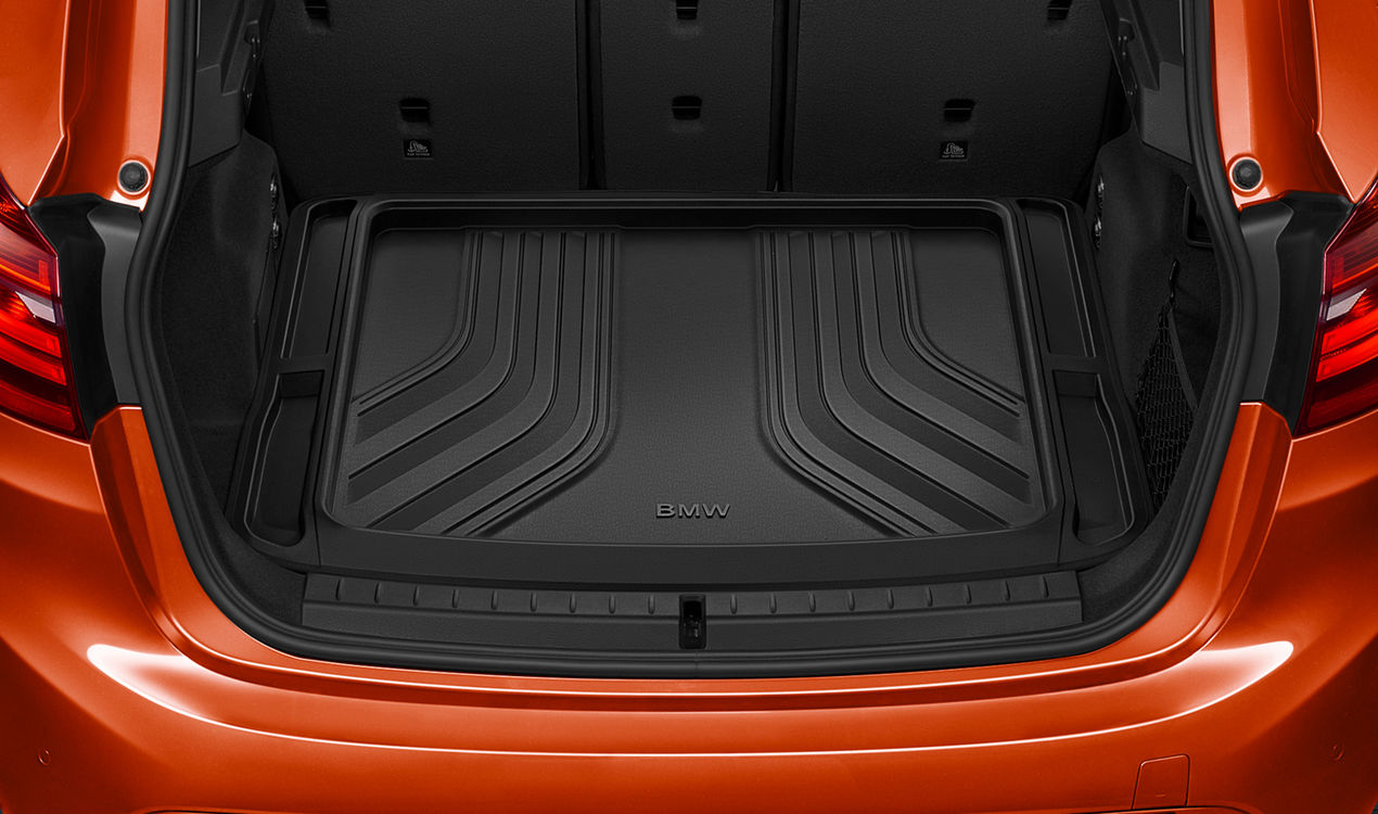 Alfombrilla maletero rígida OEM 51472359405 para BMW Serie 2 Active Tourer F45. Protege el maletero frente a suciedad y líquidos. Original BMW.