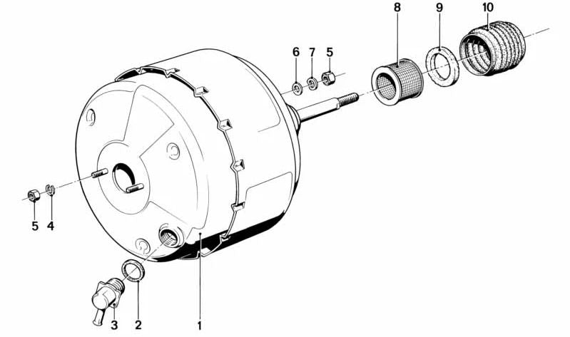 Série de amortecedor de choque BMW 3 E21, 5 E12 E12 Series, 6 E24 (OEM 3434650147). BMW original