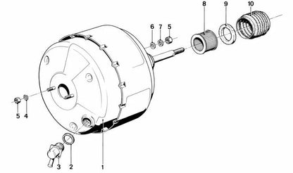 Série de amortecedor de choque BMW 3 E21, 5 E12 E12 Series, 6 E24 (OEM 3434650147). BMW original