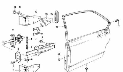 Abrazadera para BMW Serie 7 E23 (OEM 51211854807). Original BMW