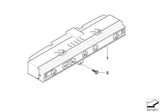 Center Console Control Center for BMW Z4 E85 (OEM 61316913119). Original BMW.