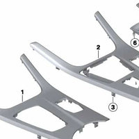 Décoration Embels Console centrale pour BMW F25, F26 (OEM 51169184481). BMW d'origine