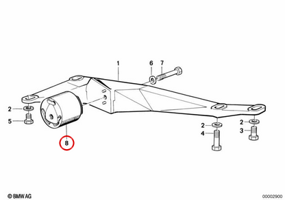 Supporto gengivale OEM 23711130502 per BMW E30. BMW originale.