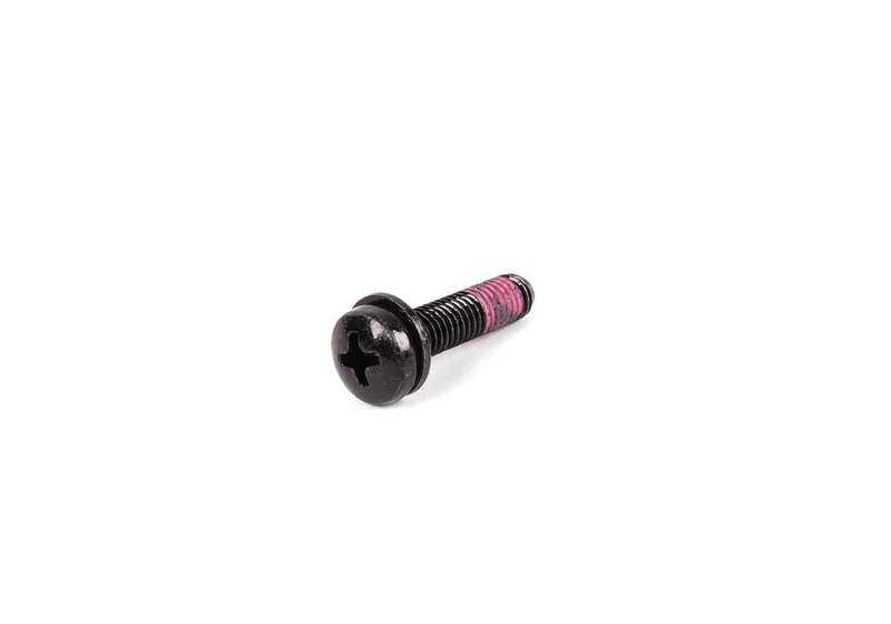 Flat head screw for BMW E46, E90, E91, E92, E93, E39, E60, E61, E83, E53, E52 (OEM 07119905564). Genuine BMW