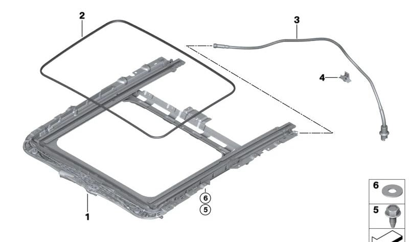 Arandela plástica OEM 54107153589 para BMW F40, F70, F44, F45, F45N, F46, F46N, U06, G21, G21N, G28, G28N, F07, F07N, F90, F90N, G30, G30N, G31, G31N, G38, G38N, G60, G90, G32, G32N, F01, F01N, F02, F02N, F04, G11N, G12, G12N, G16, F48, F48N, F49, F