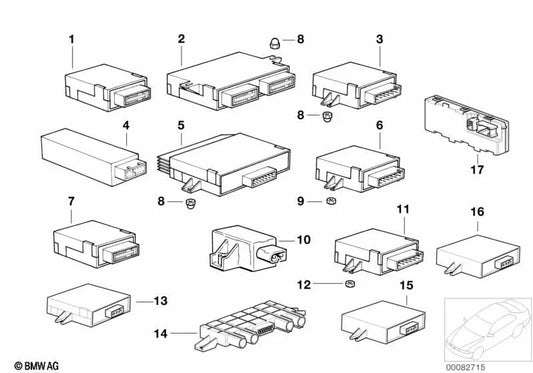 Modul zum Abschleppen für BMW E39, E38 (OEM 61358352406). Original BMW.