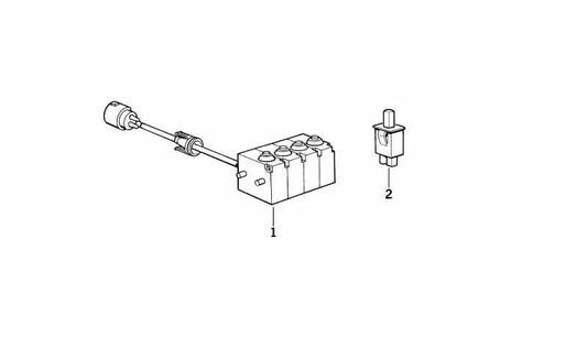 Interrupteur OEM Currug 61318351140 pour BMW E34 et Z1. BMW d'origine.