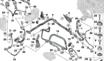 Sensor de alta presión OEM 64539875532 para BMW Serie 5 G60, G68, Serie 7 G70, i3L G28, i4 G26, iX I20, iX3 G08... y más. Original BMW.