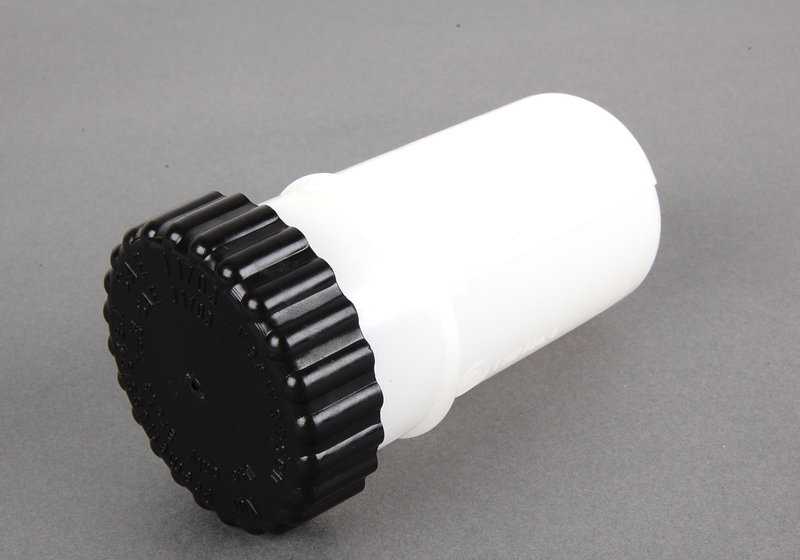 Depósito de líquido de embrague OEM 21521117729 para BMW E21, E30, E12, E28, E34, E24, E23, E32, E31. Recambio original BMW.