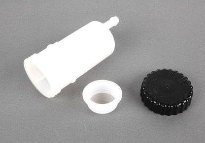 Depósito de líquido de embrague OEM 21521117729 para BMW E21, E30, E12, E28, E34, E24, E23, E32, E31. Recambio original BMW.