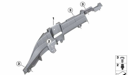 Mormatura a diapositiva a destra OEM 46638561592 per BMW Motorrad C 400 GT. BMW MOTORAD originale.