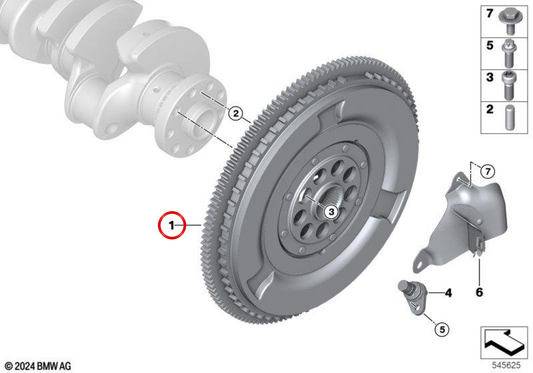 Bimasa Lenkrad OEM 24005A2A4B7 für BMW G70, F95, G05, F96, G06, G07 (760i Xdrive, x5 m, x5 m60i, x6 m, x6 m60i, x7 xDrive m60i). Original BMW.