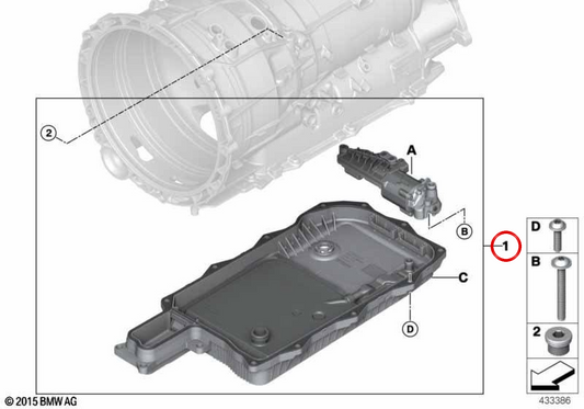 OEM 24008632208 Kit di riparazione della pompa dell'olio elettrico per BMW F30, F31, G20, G21, F18, G30, G31, G38, G11, G12, G01, F15, G05. BMW originale.
