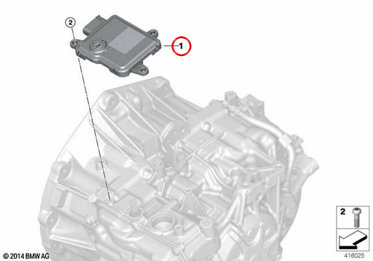 Módulo de controle da caixa de velocidades OEM 24008688014 para BMW I12, I15. BMW genuíno.