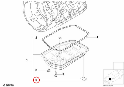 OEM 13111423619 Aufkleber für BMW E46, E39, E38, E85. Original BMW.