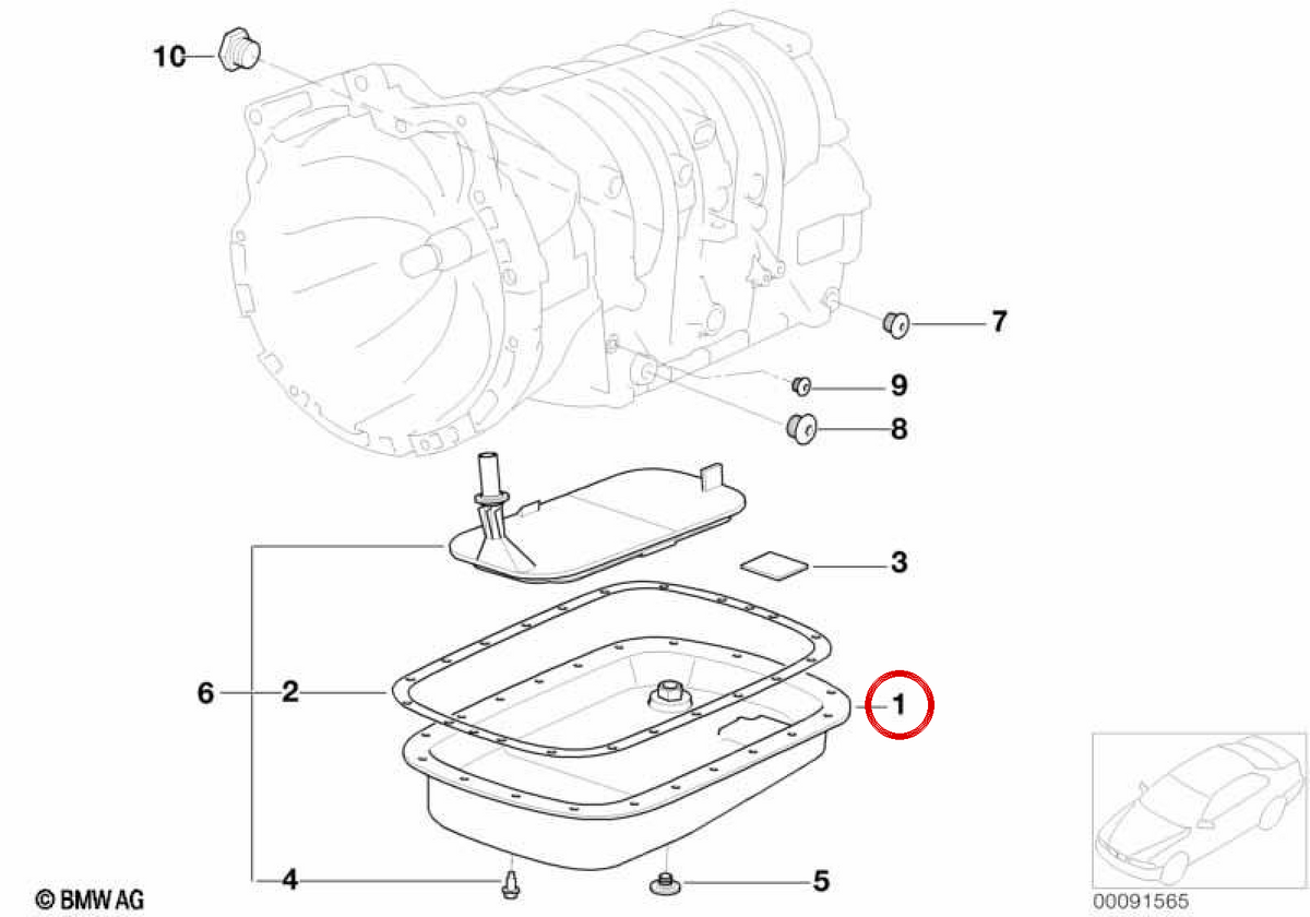 OEM -Ölschneider 24117533832 für BMW E46, E39. Original BMW.