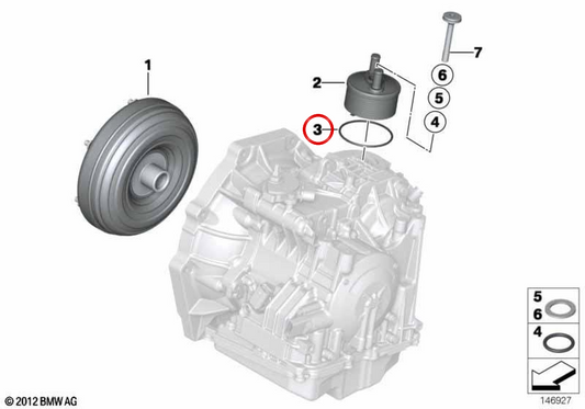 Joint torique OEM 24117551093 pour MINI R53, R56, R55, R52, R57, R58, R59, R60, R61... et plus encore. MINI d'origine.