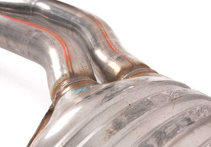 Silencioso central (Mittelschalldämpfer) OEM 18307599743 para BMW E82, E88. Original BMW.
