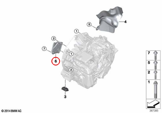 OEM 24148604292 Copertura di avvio per BMW F45, F46, F48, F39, I12, I15, F60. BMW originale.