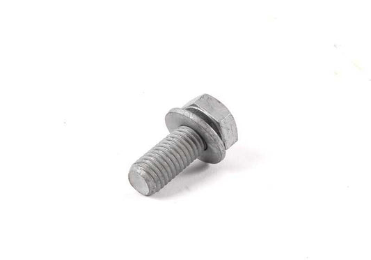 Tornillo hexagonal con arandela M10x25 OEM 07119905147 para BMW E81 116d, 116i. Pieza original BMW. Ideal para motor, sistema de distribución y riementrieb.