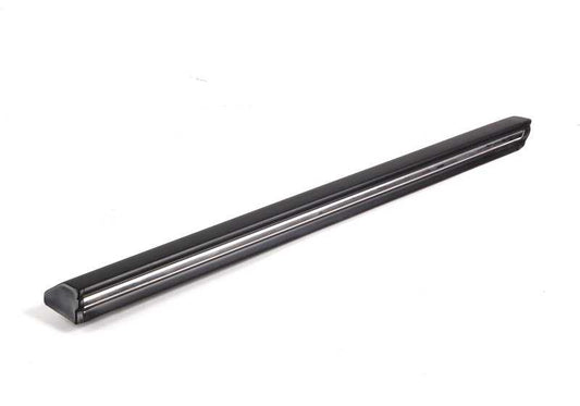 Moldura lateral trasera derecha cromada OEM 51131876134 para BMW E30 316i {todos los modelos compatibles}. Original BMW.