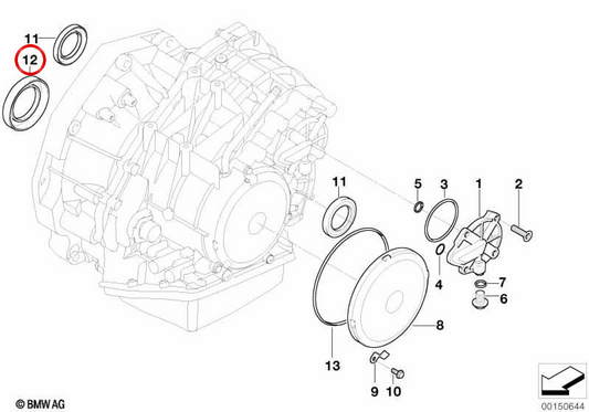 Paraolio OEM 24217580322 per MINI R50, R52. MINI originale.