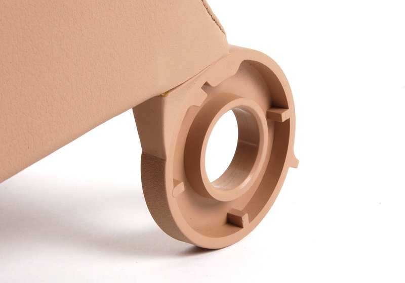 Apoyabrazos de cuero OEM 51168238230 para BMW E46. Original BMW.