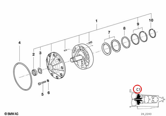 Rondella di penalità Oeme 24311219165 per BMW E36, E46, E90, E91, E92, E93, E34, E39, E60, E61, E63, E64, E32, E38, E65, E66, F01, F02, E31, E83, E53, E53, E70, E71, E71. 71, E71, E71, E71, E71. BMW originale.