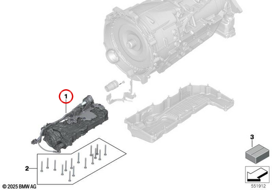 OEM 24345B33684 unità mecatronica per BMW 5 Serie {G60: 520D, 520D XDRive, 523d, 523d ​​XDrive; G61: 520D, 520D XDRive}. Compatibile con cambiamenti automatici. BMW originale.