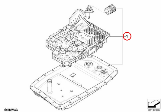 OEM 24348671622 Kit di riparazione di mechatronics per BMW E70, E71. BMW originale.
