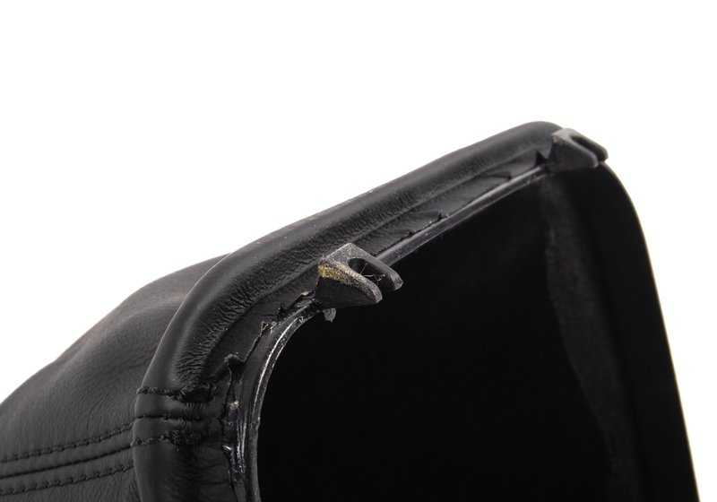 Breen en cuir pour le levier de vitesses OEM 25111221873 pour BMW E34, E32. BMW d'origine.