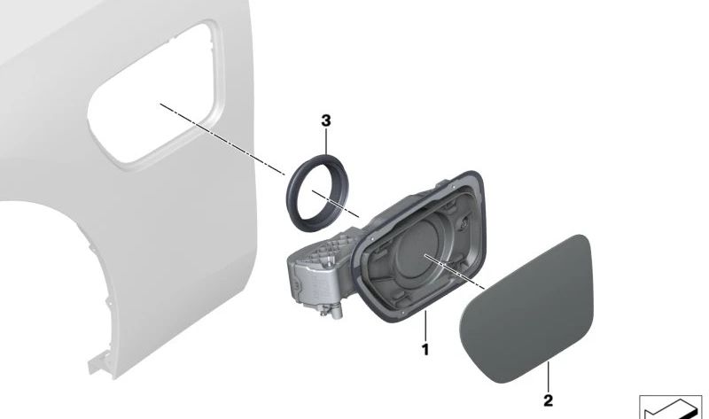 Anello centrale per BMW 5 G30 Series, G31N, 7 G70, X1 F48N, X2 F39, X3 G01, G08, X5 G05 (OEM 51177427795). BMW originale