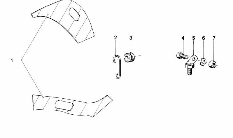 Soporte de cilindro OEM 46711236606 para BMW R50, R60, R65, R75, R80, R90, R100. Original BMW.