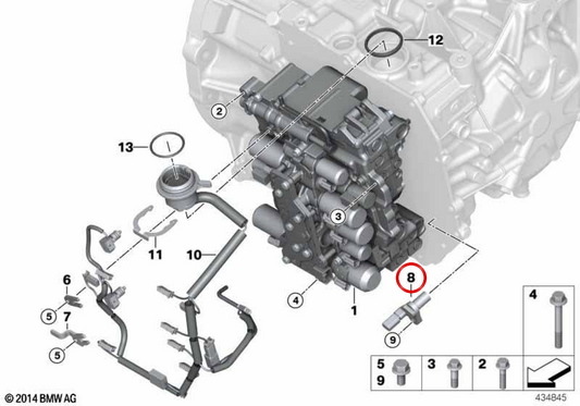 OEM 24628642586 Revolution Sensor for BMW F52, F45, F46, F48, F49, F39 and Mini F54, F60. Original BMW and Mini.