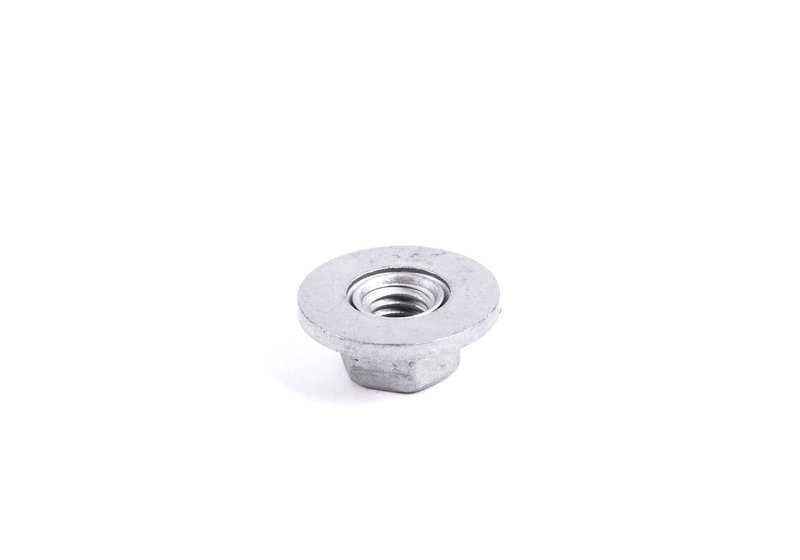 Tuerca hexagonal M6 OEM 07146951627 para BMW {E81, E82, E87, E88, F20, F21, F22, F23, F44, F45, F46, F87, E46, E90, E91, E92, E93, F30, F31, F34, F80, F32, F33, F36, F82, F83, F07, F06, F12, F13, F91, F92, F93, G14, G15, G16, E84, F48, F39, E70, E89,