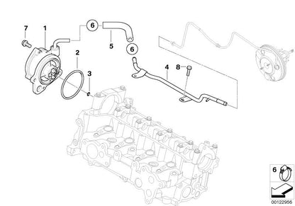 Junta tórica (O-Ring) OEM 11667791138 para MINI R50 One (2003-2006). Compatible con modelos con motor W17 y cambio manual. Original MINI.