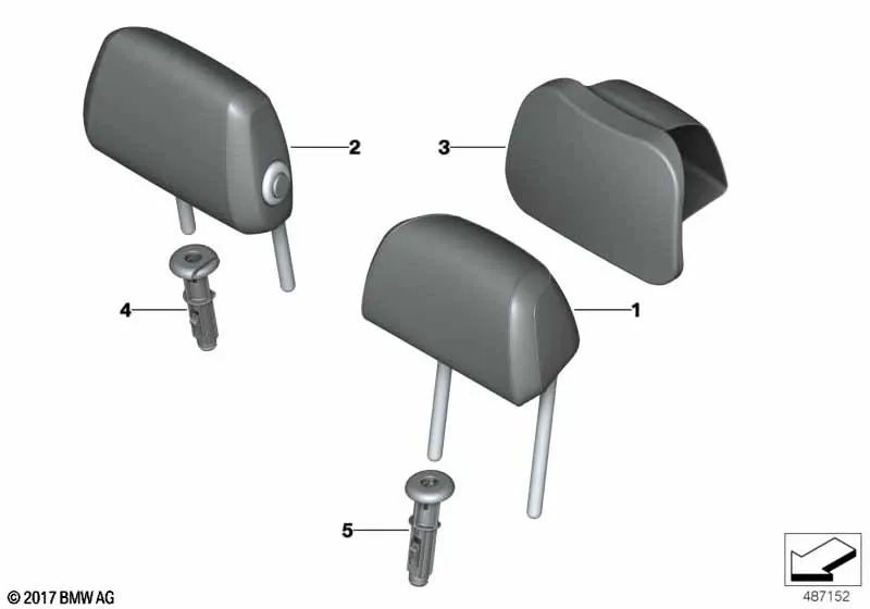 Zentrales Leder -Zentral -Zentral -Can.BiEGE für BMW G30, G31, G32. Original BMW.