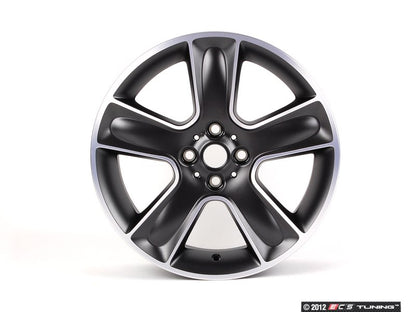 Alloy wheel 7Jx17 ET48 black Black Star Bullet 111 OEM 36116784124 for MINI R56, R55 Clubman, R57 Cabrio, R58 Coupé, R59 Roadster... and more. Original MINI.